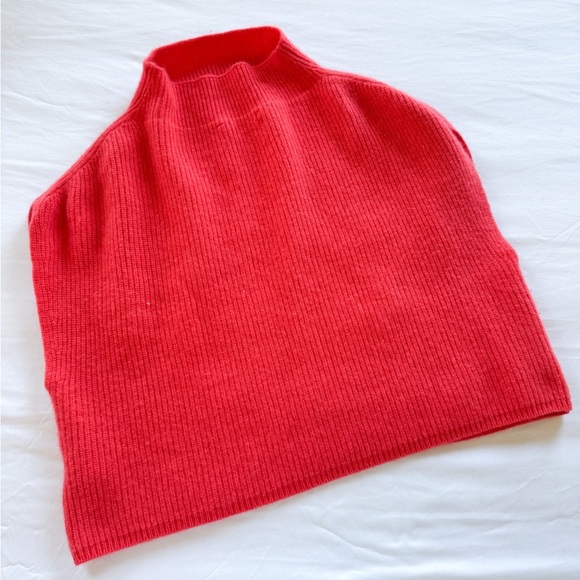 Anthropologie Red Cowl Neck Sweater - Picture 2 of 4
